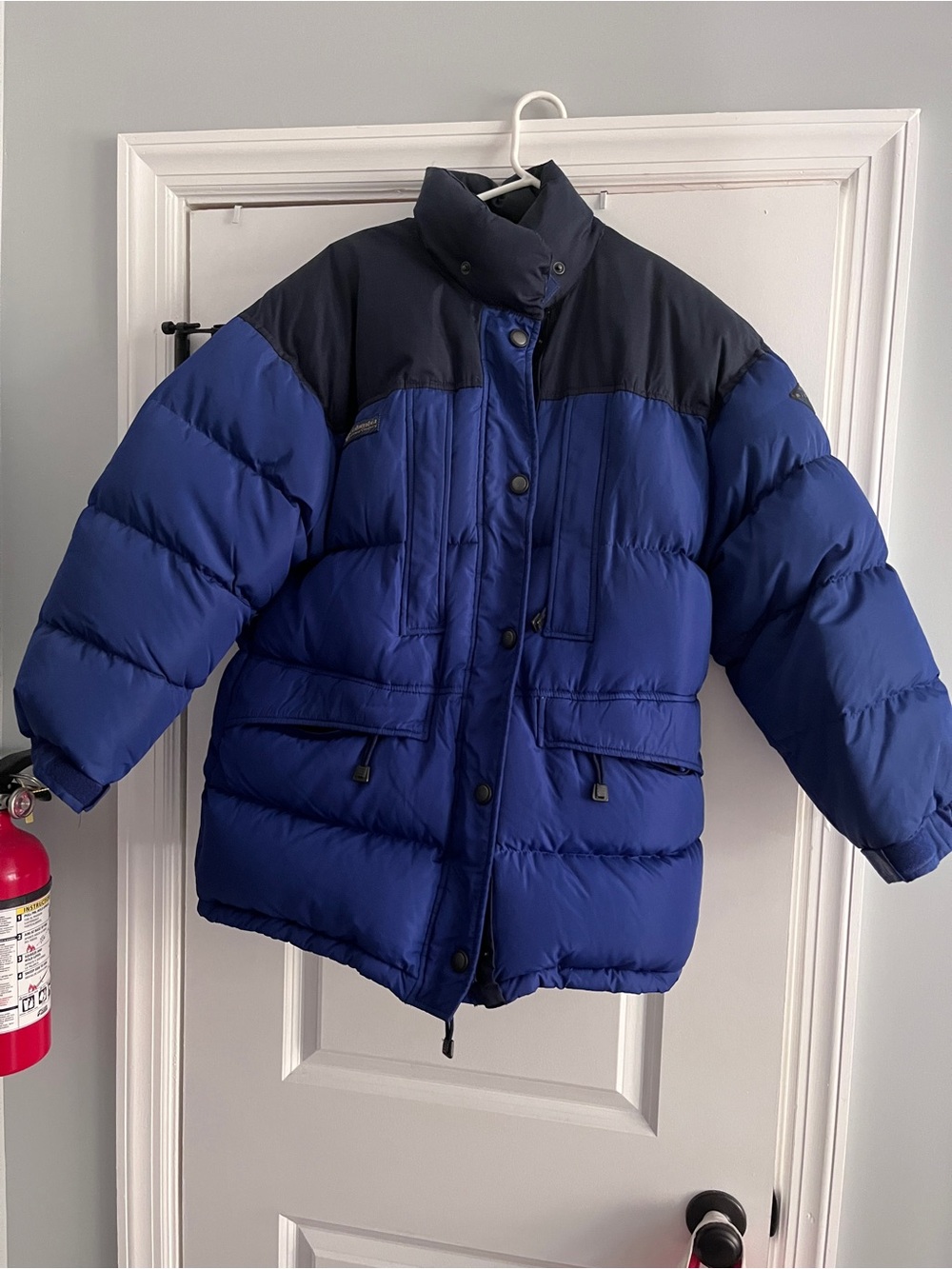 Columbia Blue and Black Youth Puffer Jacket